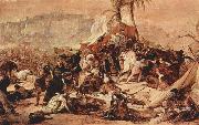 Francesco Hayez The Seventh Crusade against Jerusalem oil painting artist